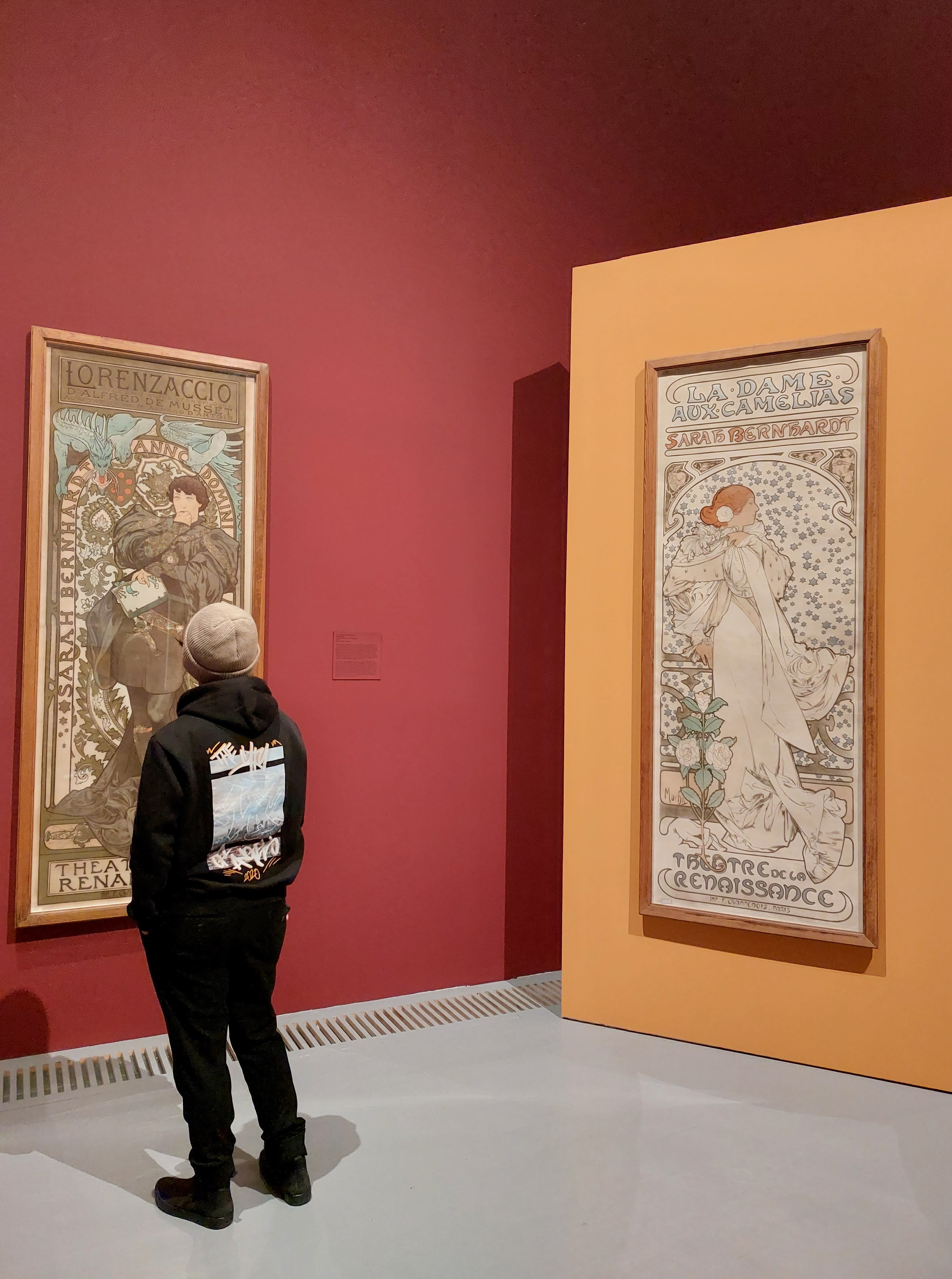 Man at a gallery